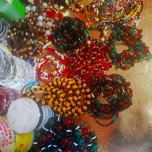 Handmade beads, waist ankle and bracelet